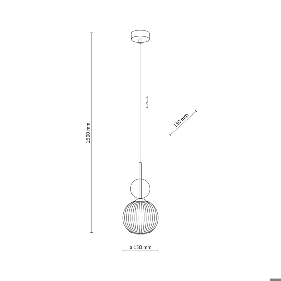 lampada a sospensione sfera di vetro ambra per camera da letto